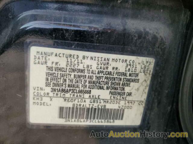 NISSAN SENTRA 2.0, 3N1AB6AP3CL665868