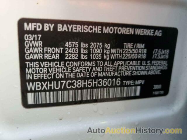 BMW X1 SDRIVE28I, WBXHU7C38H5H36016