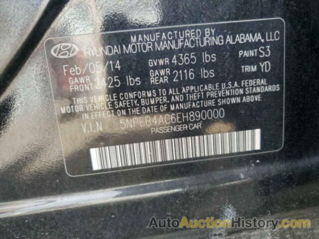 HYUNDAI SONATA GLS, 5NPEB4AC6EH890000