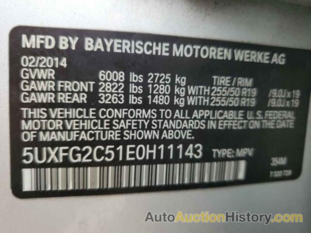 BMW X6 XDRIVE35I, 5UXFG2C51E0H11143