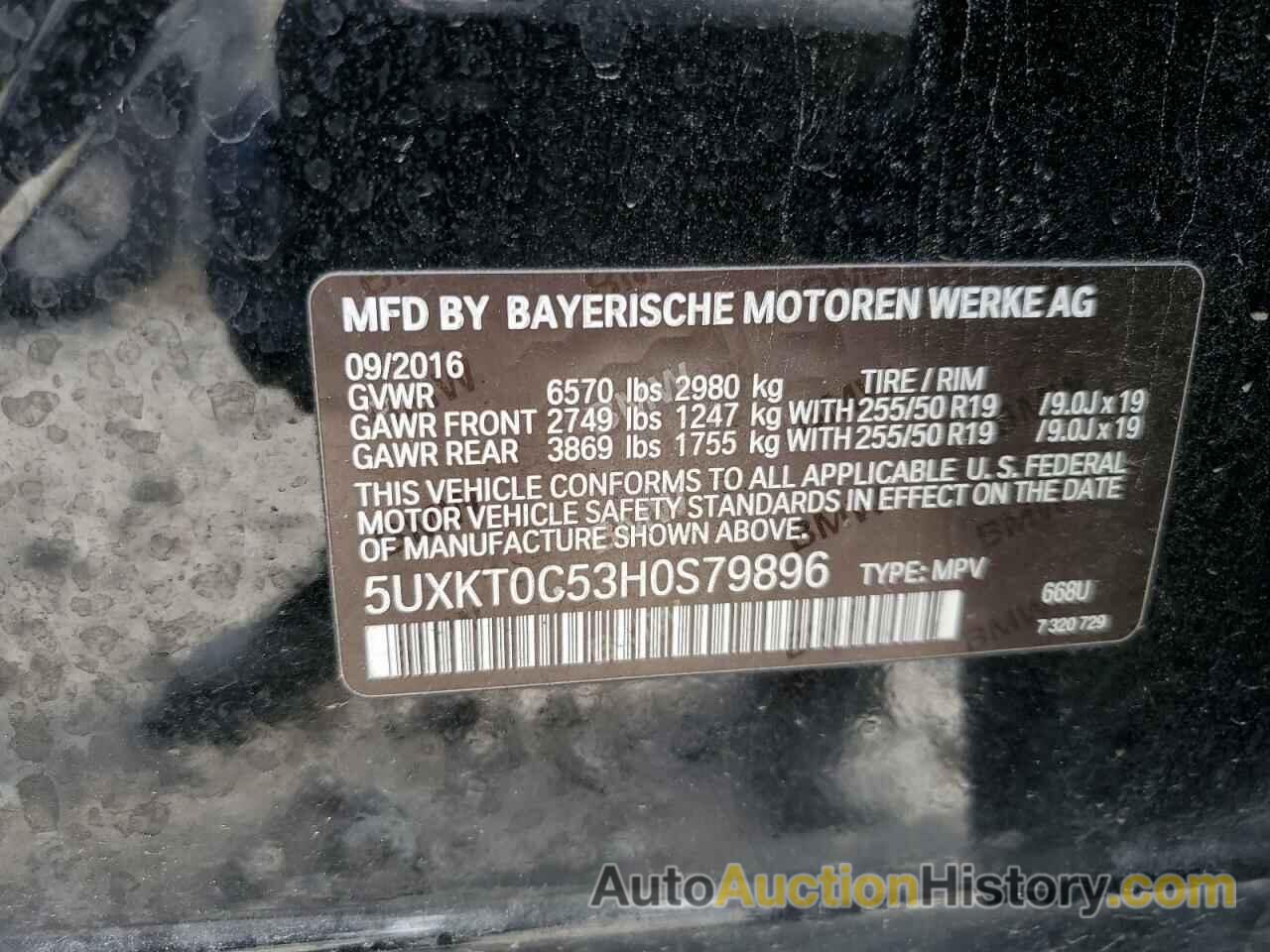 BMW X5 XDR40E, 5UXKT0C53H0S79896