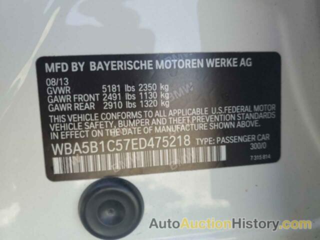 BMW 5 SERIES I, WBA5B1C57ED475218