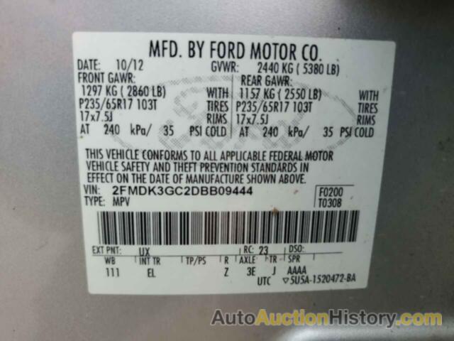 FORD EDGE SE, 2FMDK3GC2DBB09444