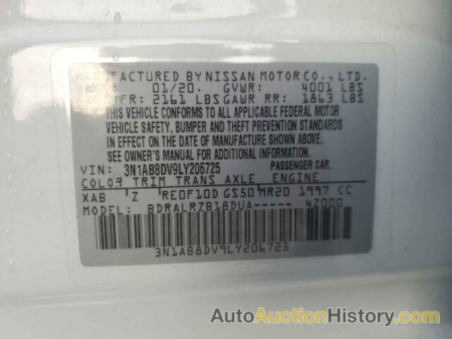 NISSAN SENTRA SR, 3N1AB8DV9LY206725