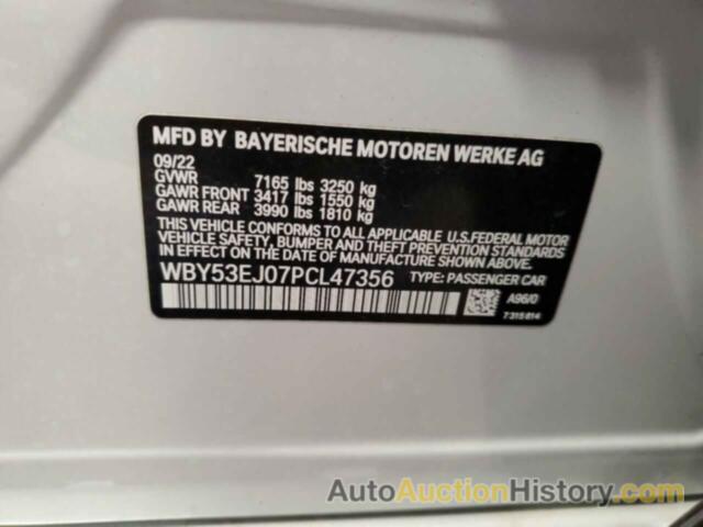 BMW I7 XDRIVE6 XDRIVE60, WBY53EJ07PCL47356