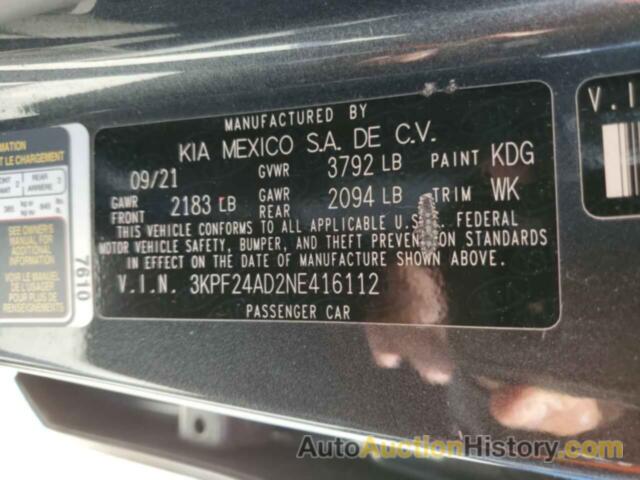 KIA FORTE FE, 3KPF24AD2NE416112