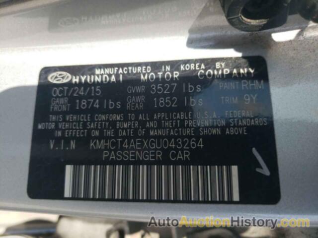 HYUNDAI ACCENT SE, KMHCT4AEXGU043264