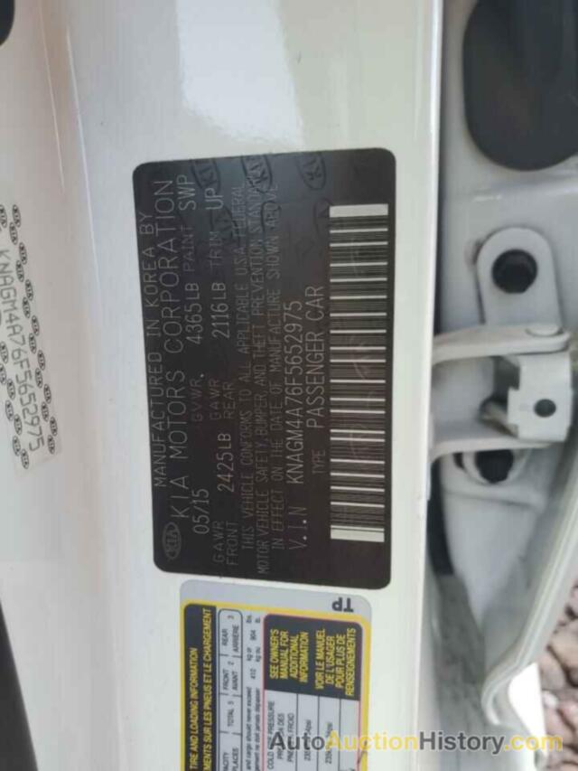 KIA OPTIMA LX, KNAGM4A76F5652975