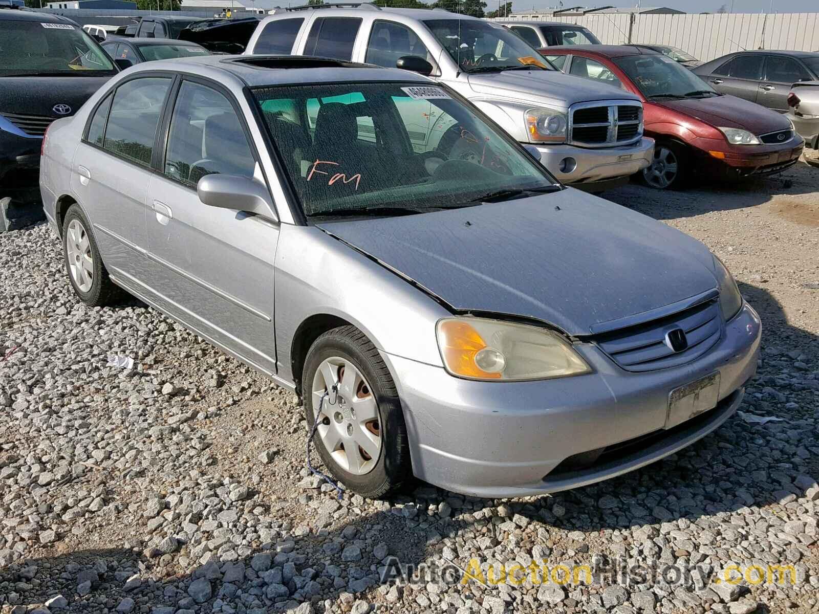 2001 HONDA CIVIC EX EX, 2HGES25731H523996