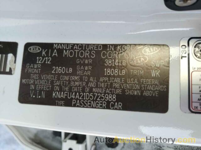 KIA FORTE EX, KNAFU4A21D5725988