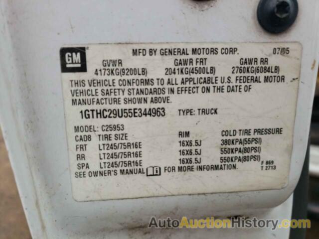 GMC SIERRA C2500 HEAVY DUTY, 1GTHC29U55E344963