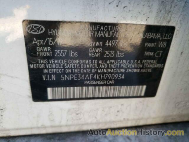 HYUNDAI SONATA LIMITED, 5NPE34AF4KH790934