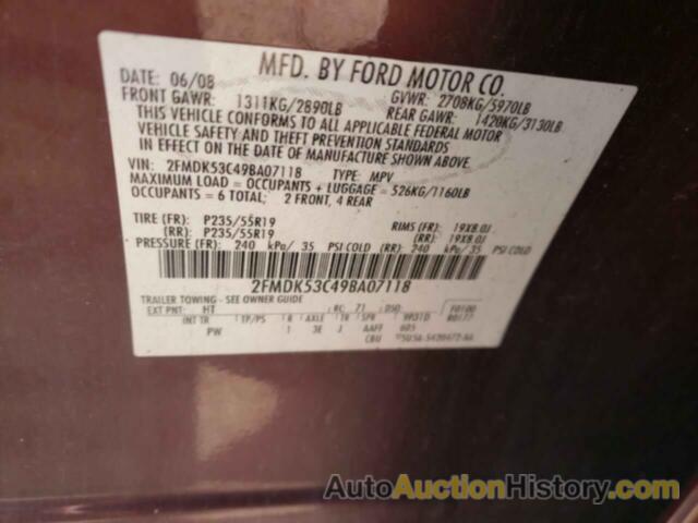 FORD FLEX LIMITED, 2FMDK53C49BA07118