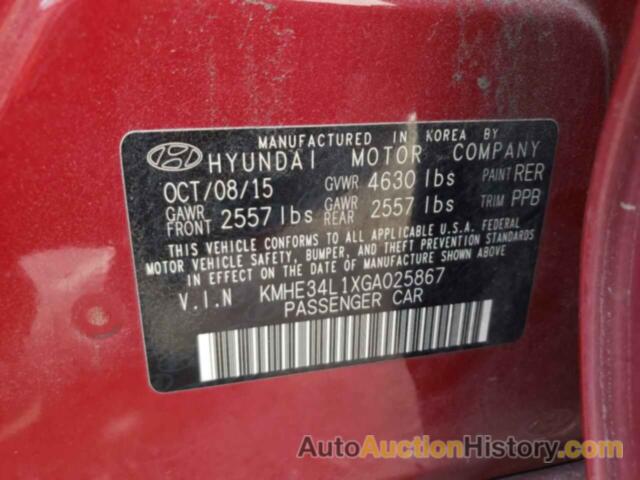 HYUNDAI SONATA HYBRID, KMHE34L1XGA025867