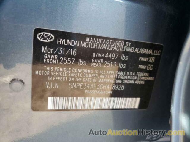 HYUNDAI SONATA SPORT, 5NPE34AF3GH418928