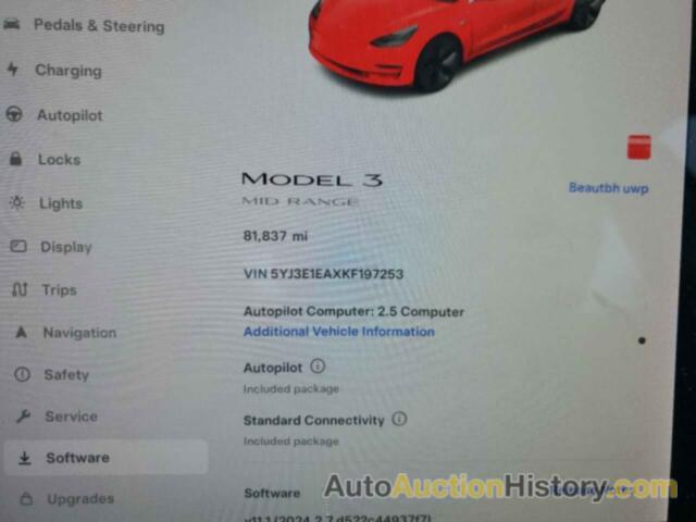 TESLA MODEL 3, 5YJ3E1EAXKF197253