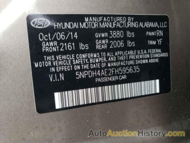 HYUNDAI ELANTRA SE, 5NPDH4AE2FH595635