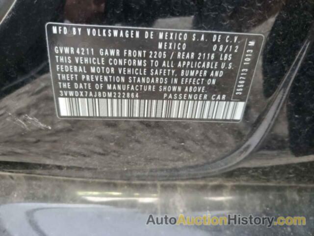 VOLKSWAGEN JETTA SE, 3VWDX7AJ8DM222864