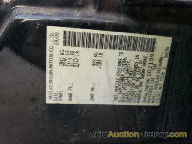 NISSAN ALTIMA BASE, 1N4AL2AP3AC102109