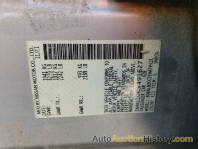 NISSAN ALTIMA BASE, 1N4AL2AP8CN491627