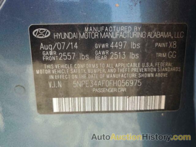 HYUNDAI SONATA SPORT, 5NPE34AF0FH056975