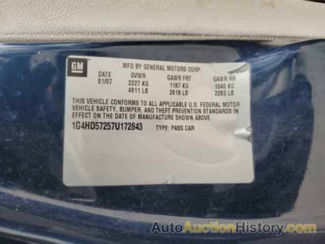 BUICK LUCERNE CXL, 1G4HD57257U172843