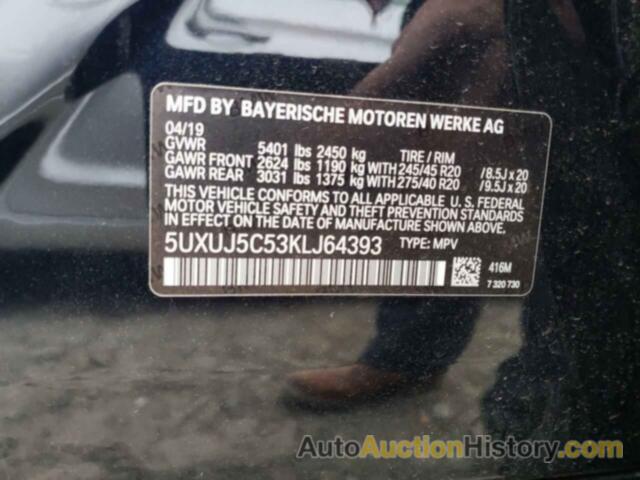 BMW X4 M40I, 5UXUJ5C53KLJ64393