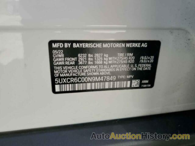 BMW X5 XDRIVE40I, 5UXCR6C00N9M47849