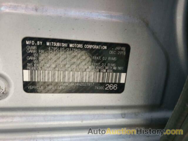 MITSUBISHI OUTLANDER SE, JA4AD3A34HZ027917