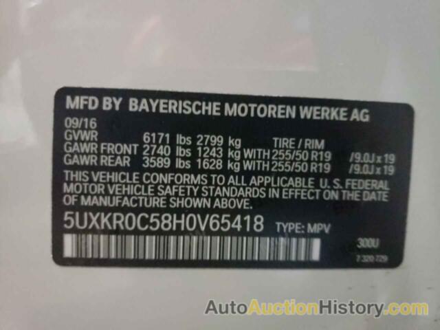 BMW X5 XDRIVE35I, 5UXKR0C58H0V65418