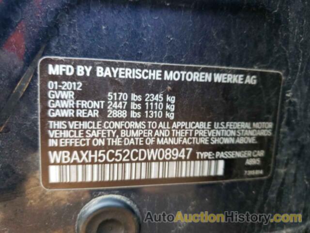 BMW 5 SERIES XI, WBAXH5C52CDW08947