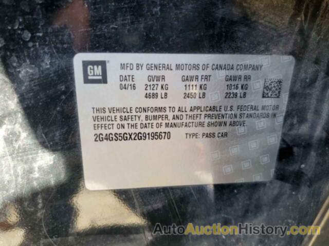 BUICK REGAL PREMIUM, 2G4GS5GX2G9195670