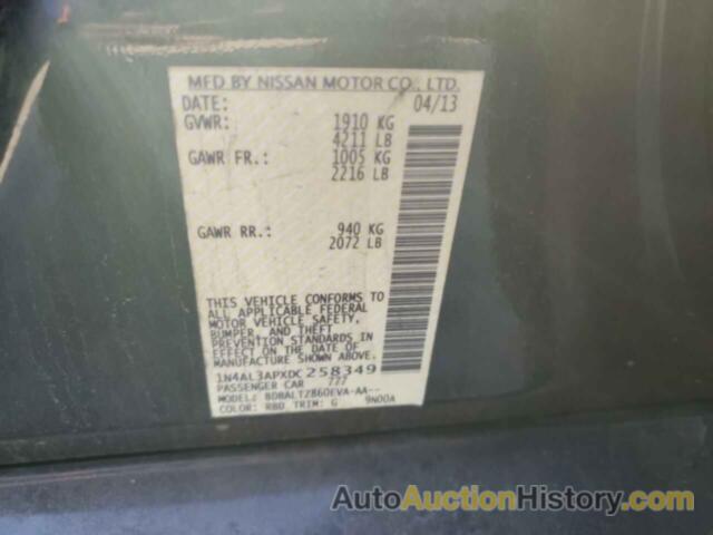 NISSAN ALTIMA 2.5, 1N4AL3APXDC258349