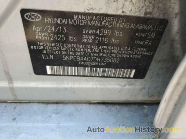 HYUNDAI SONATA GLS, 5NPEB4AC7DH735082