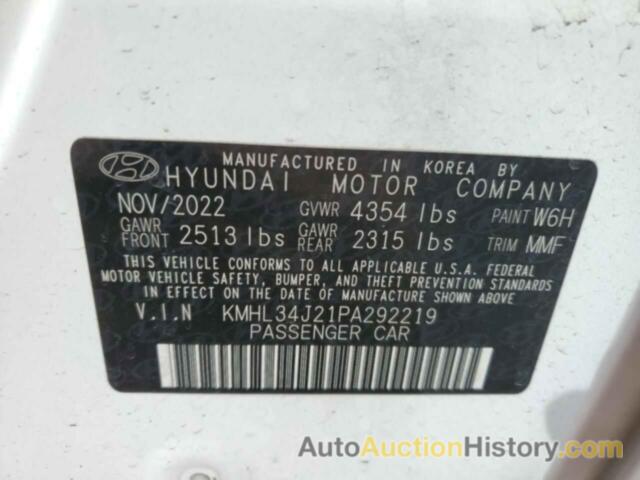 HYUNDAI SONATA LIMITED, KMHL34J21PA292219