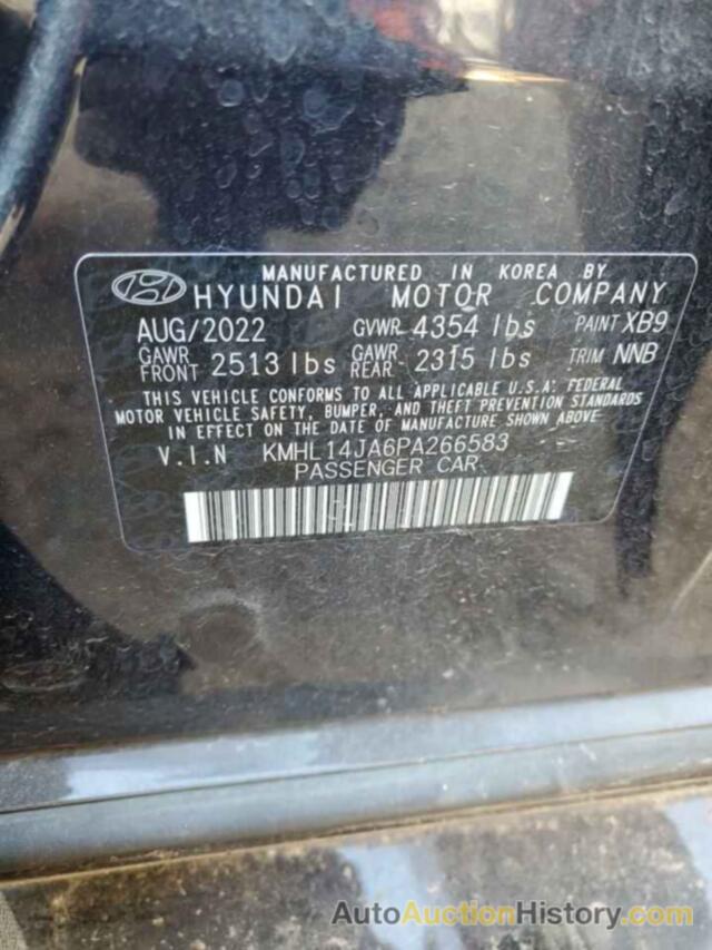 HYUNDAI SONATA SEL, KMHL14JA6PA266583