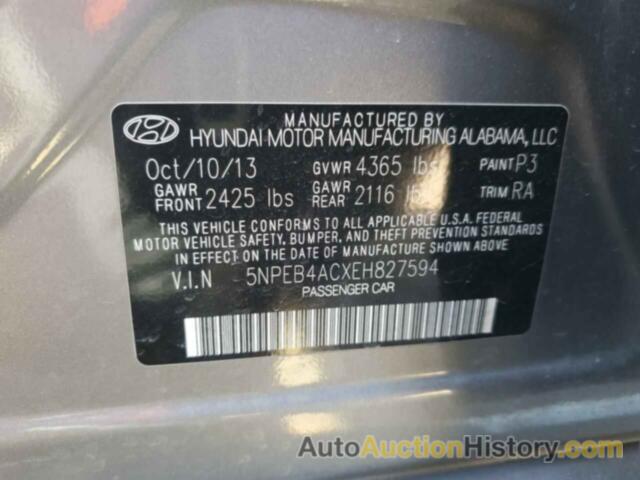 HYUNDAI SONATA GLS, 5NPEB4ACXEH827594