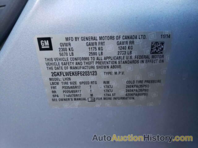 GMC TERRAIN SLE, 2GKFLWEK6F6203123