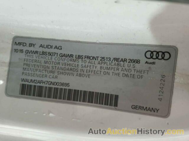 AUDI A5 PREMIUM PLUS S-LINE, WAUM2AFH7GN003695