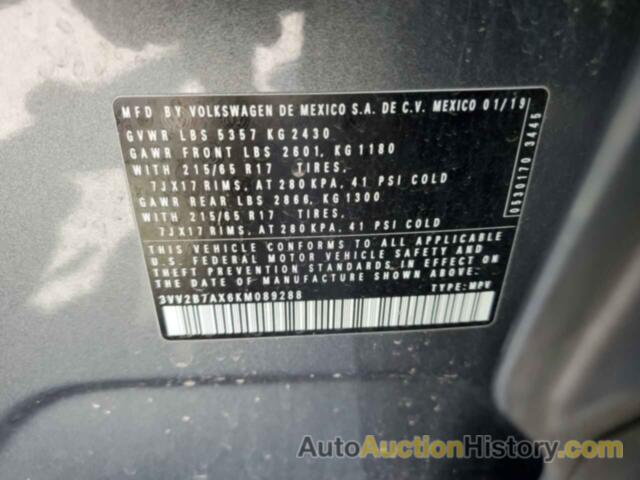 VOLKSWAGEN TIGUAN SE, 3VV2B7AX6KM089288