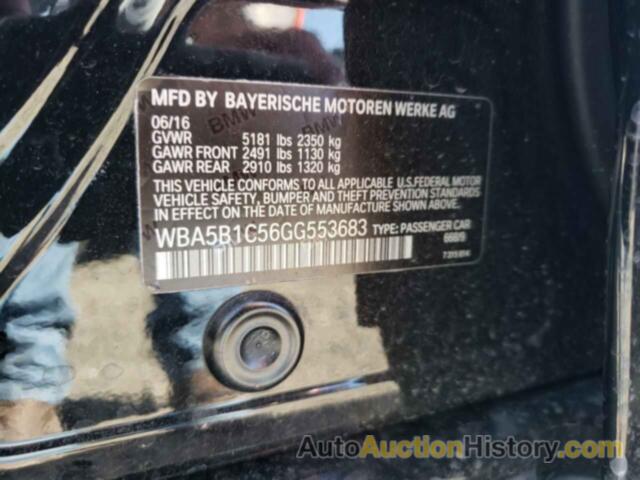 BMW 5 SERIES I, WBA5B1C56GG553683