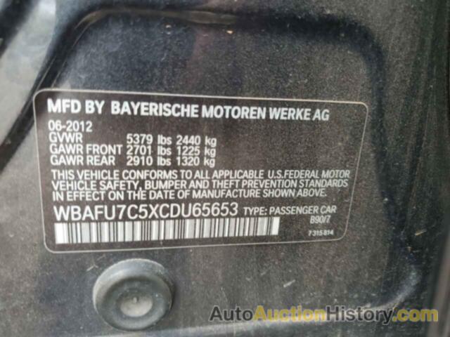 BMW 5 SERIES XI, WBAFU7C5XCDU65653