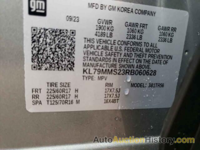 CHEVROLET TRAILBLZR LS, KL79MMS23RB060628