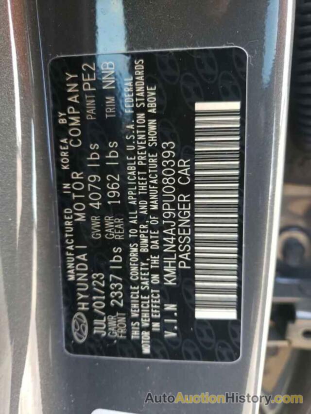 HYUNDAI ELANTRA LIMITED, KMHLN4AJ9PU080393