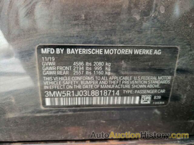 BMW 3 SERIES, 3MW5R1J03L8B18714