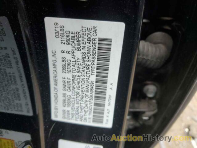 HONDA ACCORD EXL, 1HGCV1F50KA064691