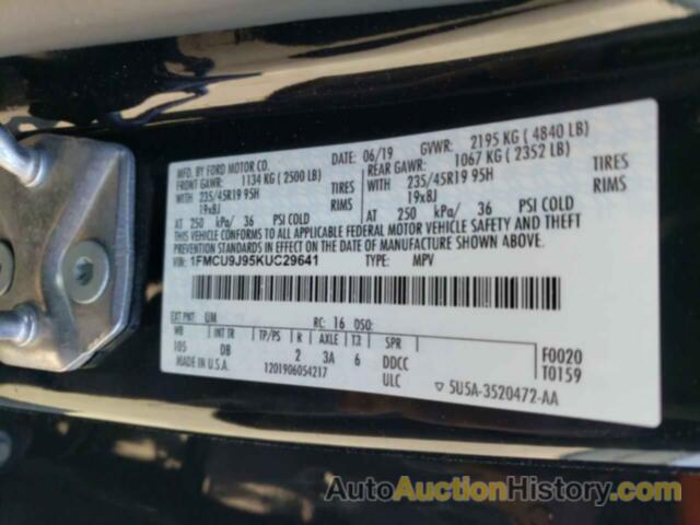 FORD ESCAPE TITANIUM, 1FMCU9J95KUC29641