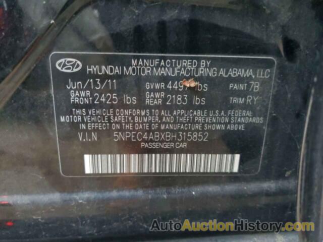 HYUNDAI SONATA SE, 5NPEC4ABXBH315852