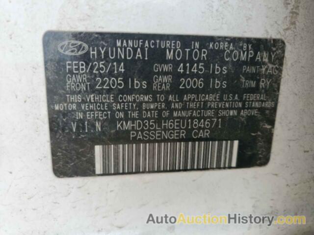 HYUNDAI ELANTRA, KMHD35LH6EU184671