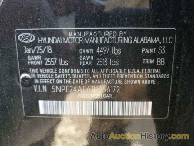 HYUNDAI SONATA SE, 5NPE24AF6JH686172